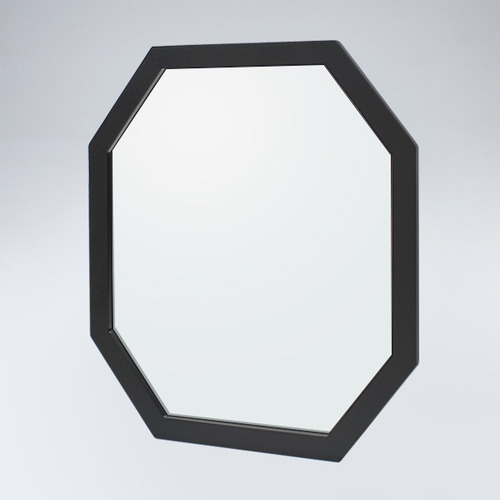 [GL]팔각 원목 거울(블랙)