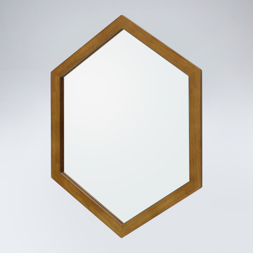 육각 원목 거울(하임엔틱)